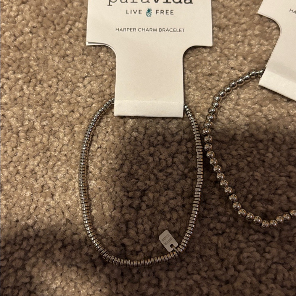 Pura Vida Silver and Gold Bracelets with Colorful Charms - Picture 7 of 7